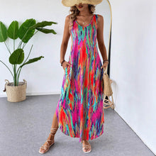 Load image into Gallery viewer, Summer Printed Sleeveless Slim Fit Slim Fit Sleeveless Dress