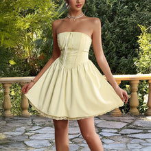 Load image into Gallery viewer, Party Evening Dress Tube Top Lace Dress Women Clothing Summer