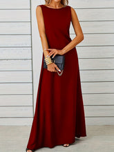 Load image into Gallery viewer, Sexy Sleeveless Dress Solid Color Mid Length Slim Strap Vest Dress