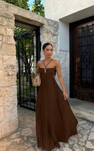 Load image into Gallery viewer, Summer Solid Color Tube Top Pleated Sleeveless Sling Dress