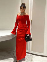 Load image into Gallery viewer, Women Clothing Tube Top Wedding Dress Toast Clothing Light Luxury Engagement Wedding Dinner after Slit Hemline at Hem
