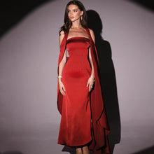 Load image into Gallery viewer, Fall Type Hip Socialite Elegant Sexy Slim Fit Dress Tube Top Dress Women