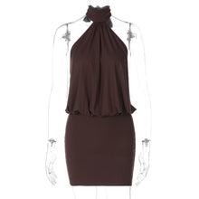 Load image into Gallery viewer, Women Clothing Summer Sleeveless Halter Bandage Sexy Backless Skinny Sheath Dress