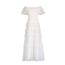Load image into Gallery viewer, Elegant Waist Tight Lace Maxi Dress Summer High Grade Waist Tight Slimming Dress Women