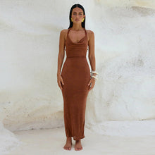 Load image into Gallery viewer, Sexy Dress Women Summer Sexy Cami Dress Backless Vacation Sheath Dress