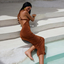Load image into Gallery viewer, Sexy Dress Women Summer Sexy Cami Dress Backless Vacation Sheath Dress