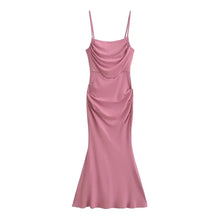 Load image into Gallery viewer, Sexy Sexy Pleated Boning Corset Strap Dress Summer Waisted Slim Fit Package Hip Dress