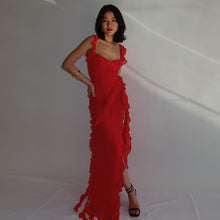 Load image into Gallery viewer, Spring Sexy Slim Fit High Slit Ribbon Sexy Cami Dress for Women