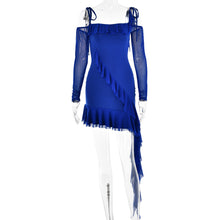 Load image into Gallery viewer, Autumn off Neck Strap Tube Top Dress Women Sexy Backless Sheath Fishtail Dress