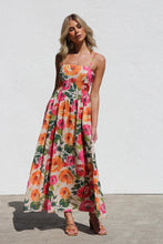 Load image into Gallery viewer, Dress Printed Slim Strap Dress Vacation A Swing Dress for Women