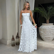 Load image into Gallery viewer, Summer Women Clothing Sexy Strap Chiffon Elegant Backless Evening Dress