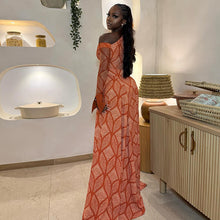 Load image into Gallery viewer, Slim Fit Fresh Women Pleated A line Dress Shoulder Collar Oblique Long Sleeve Dress