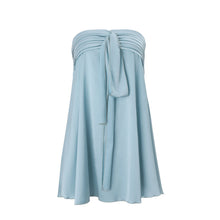 Load image into Gallery viewer, Women Clothing Spring Sexy Street Satin Tube Top Strap Solid Color Sleeveless Dress