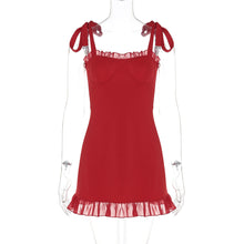 Load image into Gallery viewer, Women Clothing Summer Sexy Low Cut off Neck Strap Slim Fit Waist Controlled Slimming Dress