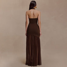 Load image into Gallery viewer, Women Dress Elegant Halter Sexy Cutout Pleated Backless Sheath Dress