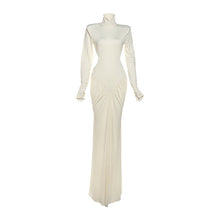 Load image into Gallery viewer, Summer Women Clothing High Collar Slim Sexy Backless Solid Color Maxi Dress