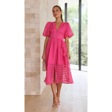 Load image into Gallery viewer, Spring Summer Multi Color Lantern Sleeve Dress Casual Party Dress Women