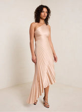 Load image into Gallery viewer, Women Clothing One Shoulder Sun Pleated Satin Dress