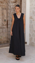 Load image into Gallery viewer, Spring Summer Women Solid Color Maxi Dress U Neck A line Simple Elegant Dress Vest Maxi Dress