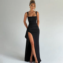 Load image into Gallery viewer, Women Evening Dress Maxi Dress Summer Sexy Strap Backless High Slit Dress