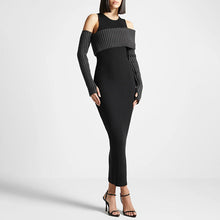 Load image into Gallery viewer, Autumn Elegant Slim Fit Slimming Patchwork Dress Socialite Knitted Dress for Women