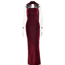 Load image into Gallery viewer, Spring Tube Top Cinched Waist Women Dress Elegant Ribbon Backless Sexy Sheath Dress