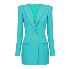 Load image into Gallery viewer, Spring Autumn High Solid Color Long Sleeve Slim Fit Office Ladies Business Dress Women
