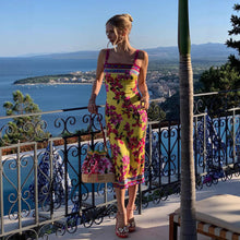 Load image into Gallery viewer, Summer Ethnic Retro Printed Slim Fit Sheath Sling Dress Maxi Dress for Women