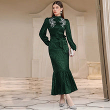 Load image into Gallery viewer, Oblique Shoulder Sexy off Shoulder Slim High Waist Maxi Dress for Women