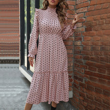 Load image into Gallery viewer, Autumn Women Wear Long Sleeve Polka Dot Dress