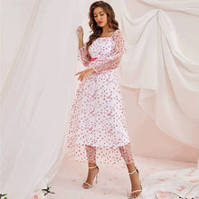 Load image into Gallery viewer, U Collar Mesh Lined Cami Dress