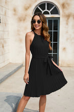 Load image into Gallery viewer, Spring Summer Women Clothing Solid Color Waist Tight Cami Dress Party Party Dress V neck Sleeveless Hem Dress