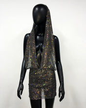 Load image into Gallery viewer, Autumn Winter Rhinestone Pockets Collar Halter Dress Sexy Backless Party Hip Dress