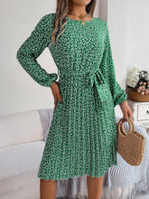 Load image into Gallery viewer, Spring Summer Casual Long Sleeved Floral Large Hem Pleated Women Clothing