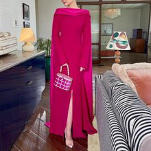 Load image into Gallery viewer, Women Clothing Spring Sexy Sheath Shawl Ribbon Evening Dress