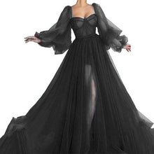 Load image into Gallery viewer, Summer Women Clothing Graceful Fashionable Dress Mesh Split Expansion Dress Wedding Evening Dress