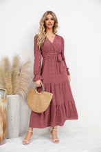 Load image into Gallery viewer, Autumn Winter Solid Color Wide Hem Casual Dress Women Clothing Maxi Dress