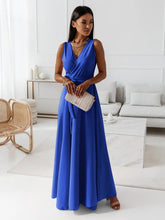 Load image into Gallery viewer, Women Clothing Tied V Neck Evening Party Maxi Dress Women