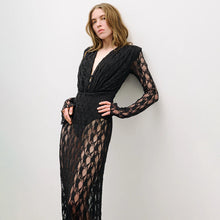 Load image into Gallery viewer, Autumn Winter French Lace Long Sleeve Lining Dress Women Clothing Dress Sexy Evening Dress Christmas