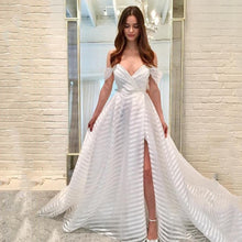 Load image into Gallery viewer, Summer Women Clothing Dress See through Sexy Trailing Pure White Deep V Plunge Dress