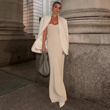 Load image into Gallery viewer, Women Clothing off Neck Knitted Tube Top Split off Shoulder Sexy Woolen Dress Women