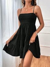 Load image into Gallery viewer, Women Clothing Summer off Neck Camisole Solid Color All Matching Texture Dress