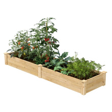 Load image into Gallery viewer, Pine Wood 2-Ft x 8-Ft Outdoor Raised Garden Bed Planter Frame - Made in USA