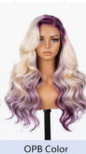 Load image into Gallery viewer, Brown Highlight 24' Transparent Luxurious Glueless HD Lace Frontal Body Wave Wig Salon-Quality Lace Closure Human Hair