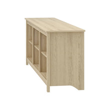 Load image into Gallery viewer, Farmhouse TV Stand in Light Oak Wood Finish - for TVs up to 70-inch