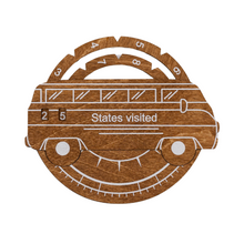 Load image into Gallery viewer, Travel Tracker 3D Wooden USA Map – Oak
