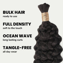Load image into Gallery viewer, Ocean Wave Bulk 100% Human Braiding Hair