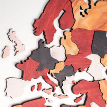 Load image into Gallery viewer, 3D Wooden World Map Onyx