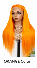 Load image into Gallery viewer, Princess Pink Brazilian Hair 24'  Glueless Body Wave Human Hair Pre-cut Lace Front Wigs