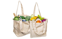 Load image into Gallery viewer, Canvas Grocery Tote Bags